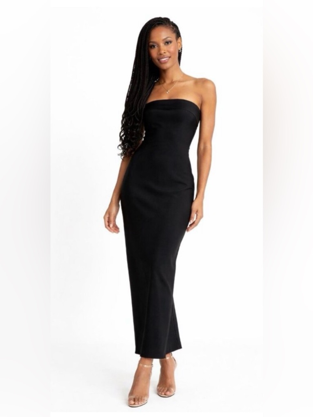 Strapless Black Billy J Maxi Dress - Elegant Evening Wear